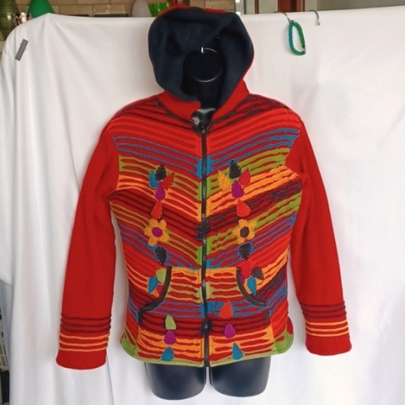 sk noor & Sons Tops - SK Noor & Sons Cotton Hoodie, Fleece Lined, M, 20" PTP